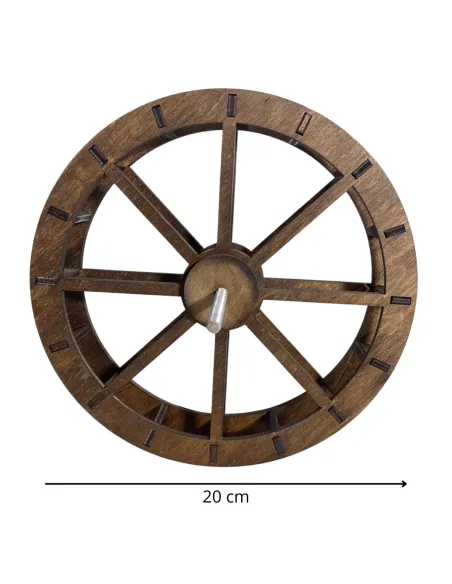 Ruota mulino in legno diametro 20 cm