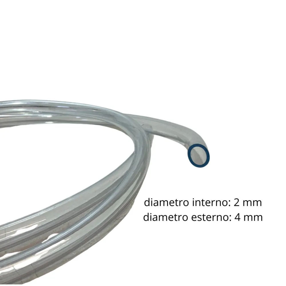 Tubo morbido trasparente diametro 4x2 mm