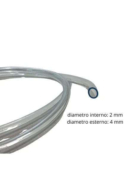 Tubo morbido trasparente diametro 4x2 mm