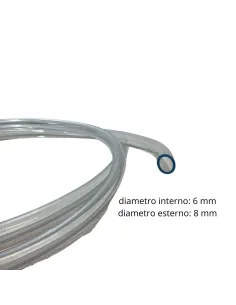 Clear Flexible Tube – 8×6 mm Diameter 2