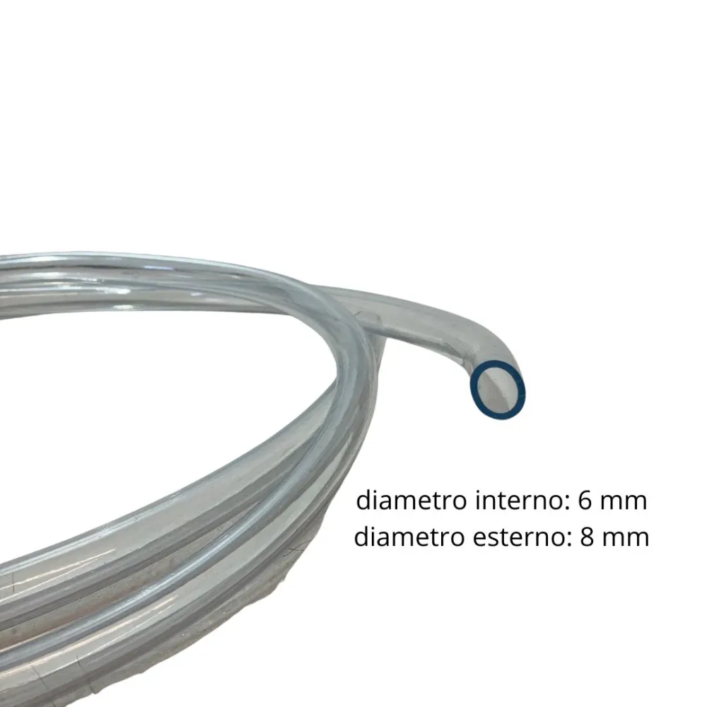 Clear Flexible Tube – 8×6 mm Diameter