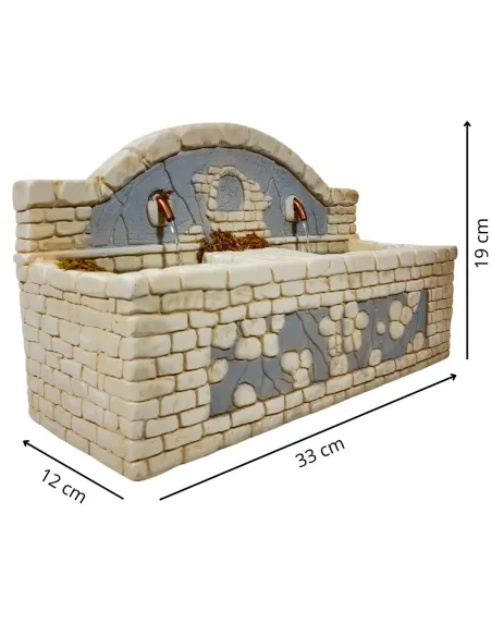 Double-basin fountain for 30 cm Nativity figures