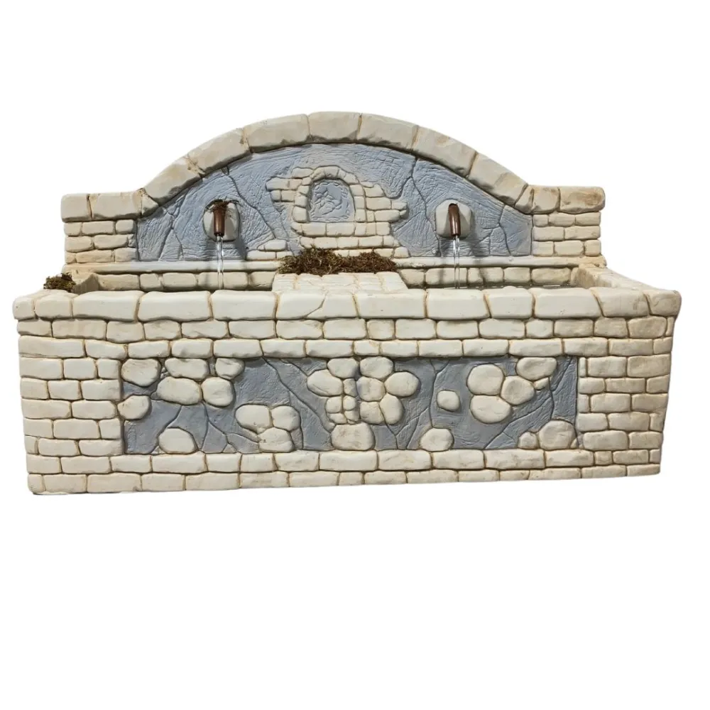 Double-basin fountain for 30 cm Nativity figures