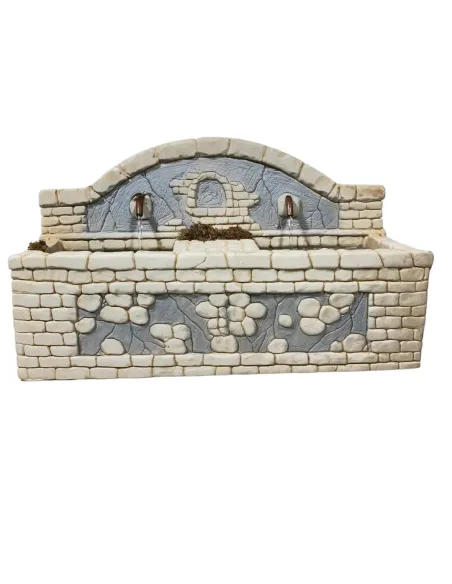 Fontana a doppia vasca per statue da 30 cm