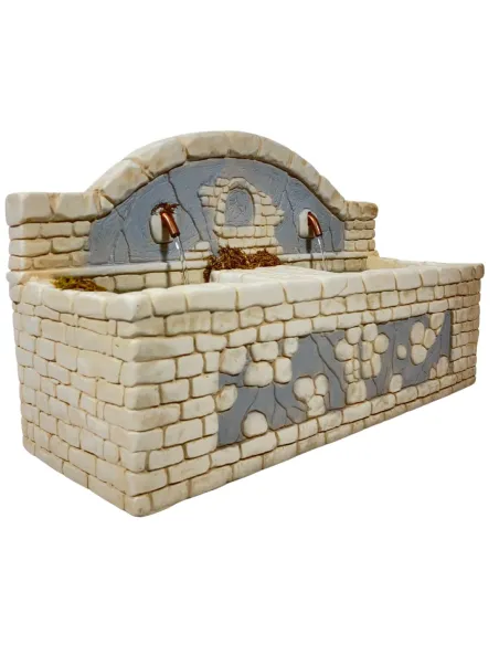 Double-basin fountain for 30 cm Nativity figures
