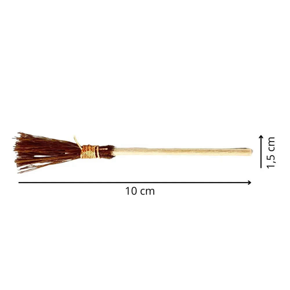 Wooden Broom for 10–12 cm Nativity Figures
