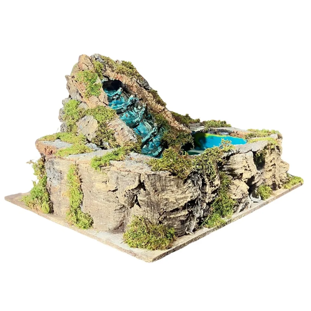 Stream with cork lake for 30 cm Nativity figures
