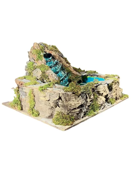 Ruscello con lago in sughero per statue da 30 cm