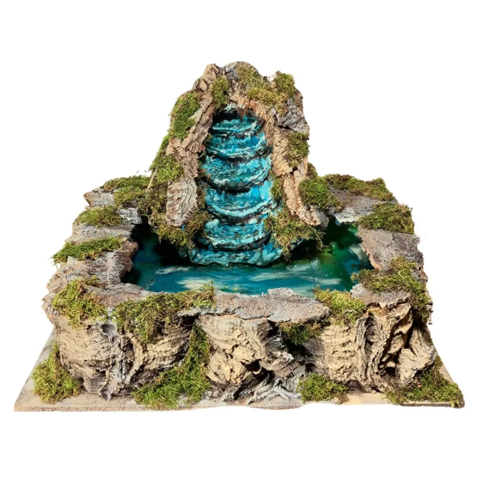 Stream with cork lake for 30 cm Nativity figures