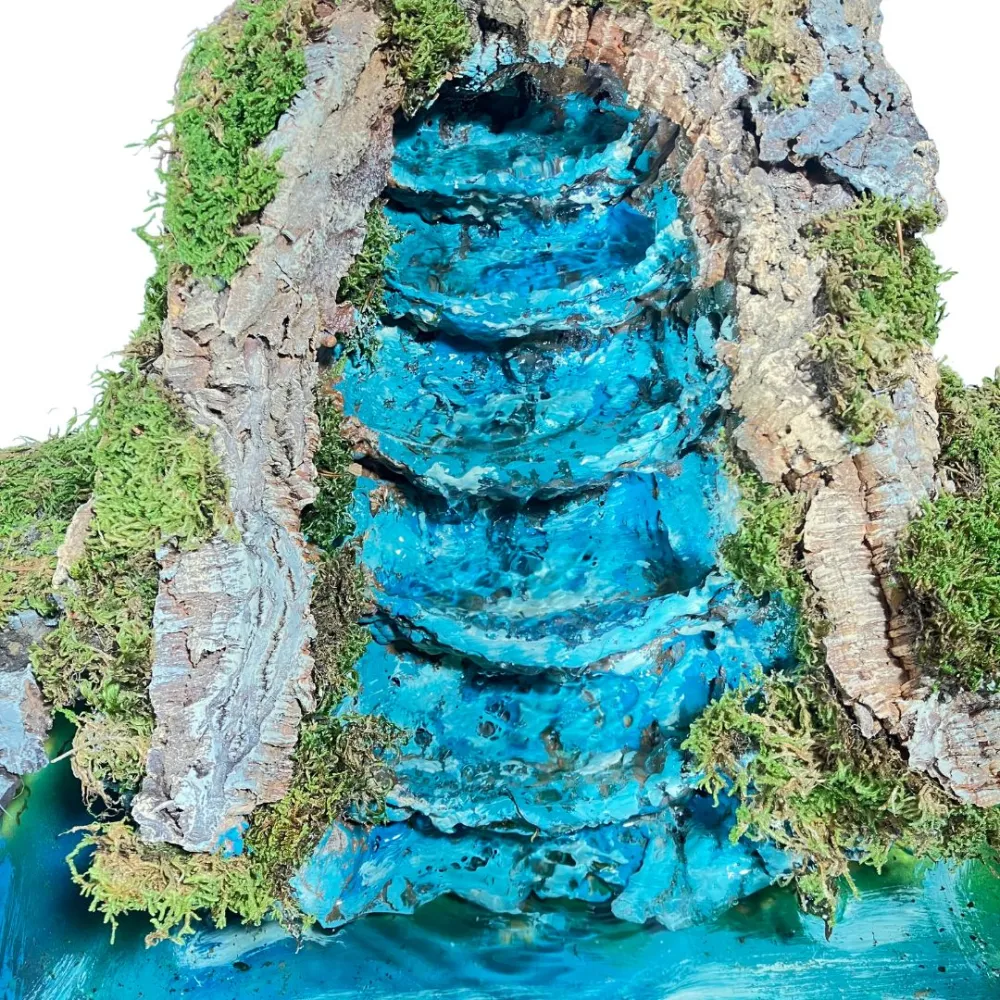 Stream with cork lake for 30 cm Nativity figures