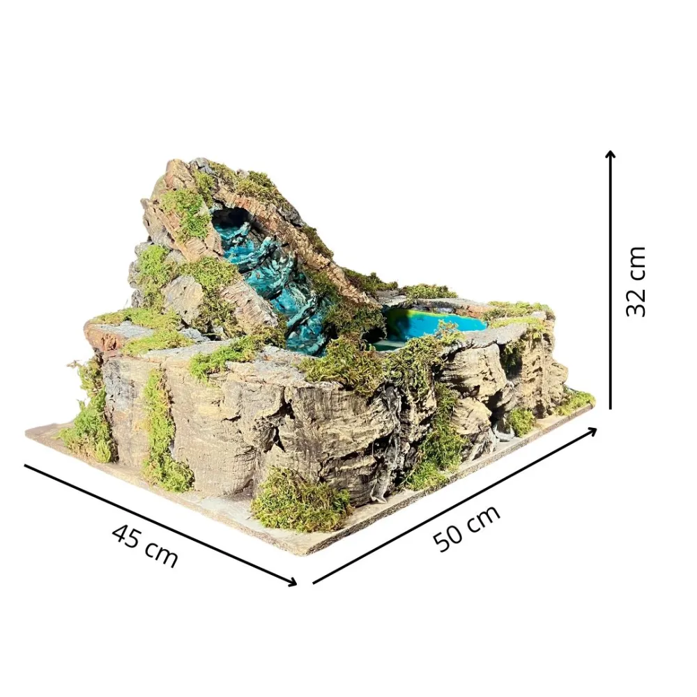Stream with cork lake for 30 cm Nativity figures