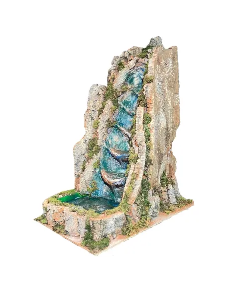 Cascata con laghetto in sughero per statue da 30-40 cm