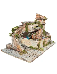 Cork wash basin with tower for 20 cm Nativity figures 2