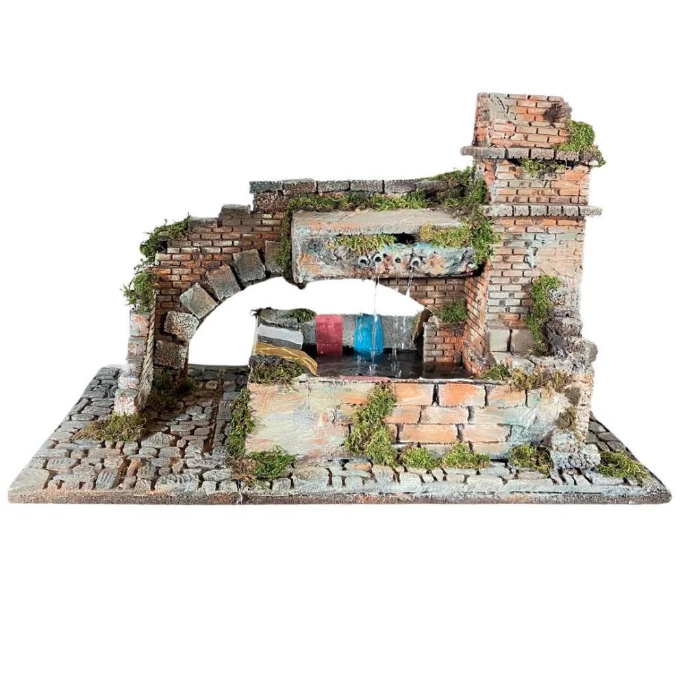 Lavatoio con torretta in sughero per statue da 20 cm