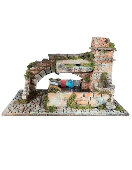 Lavatoio con torretta in sughero per statue da 20 cm