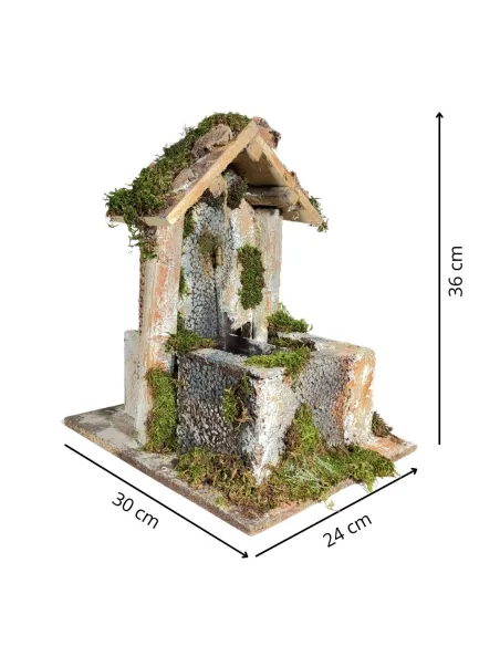 Cork fountain for 30 cm Nativity figures