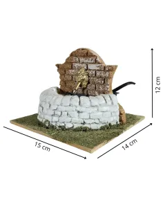 Fontana con stemma per statue da 10-12 cm 2