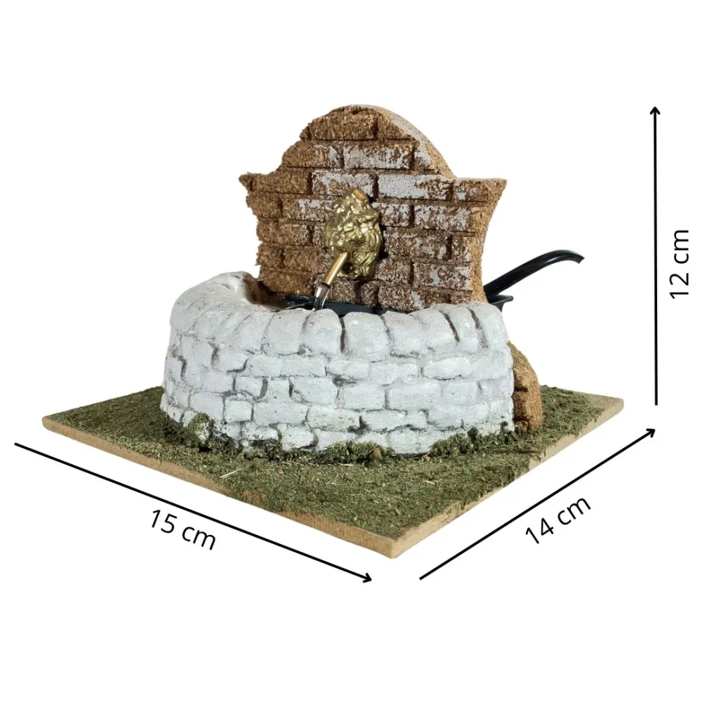 Fountain with crest for 10–12 cm Nativity figures
