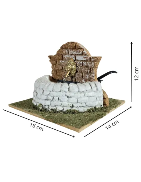 Fontana con stemma per statue da 10-12 cm