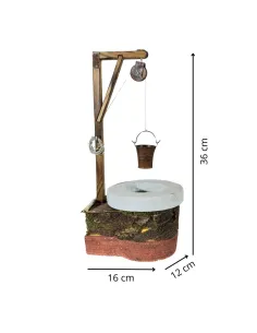 Well with Rusted Bucket and Pulley for 30 cm Nativity Figures 2