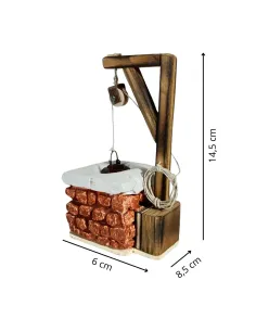 Plaster Well with Pulley for 8–10 cm Nativity Figures 2
