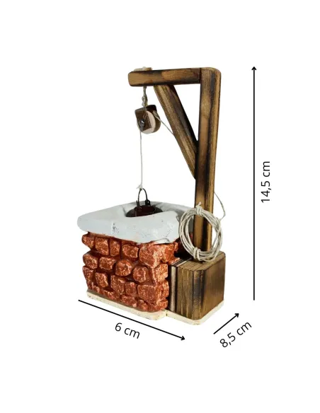 Plaster Well with Pulley for 8–10 cm Nativity Figures