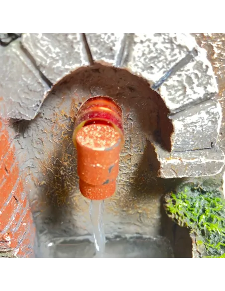 Fontana finti mattoni in resina per statue da 8-10 cm