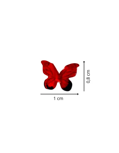 Set 4 farfalle colori assortiti per statue da 15-20 cm