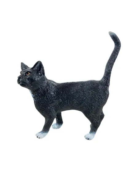 Gatto nero in pvc per statue da 20 cm