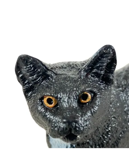 Gatto nero in pvc per statue da 20 cm