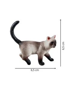 Gatto grigio in pvc per statue da 30 cm 2