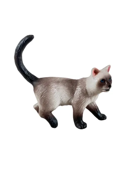 Gatto grigio in pvc per statue da 30 cm