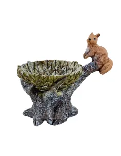 Resin Squirrel with Tree Trunk for 10–12 cm Nativity Figures