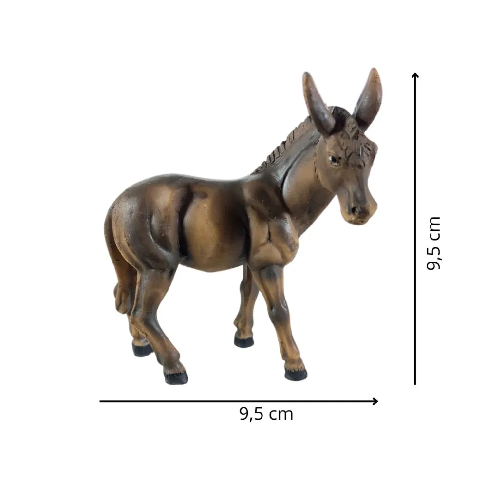 Resin Donkey for 10–12 cm Nativity Figures