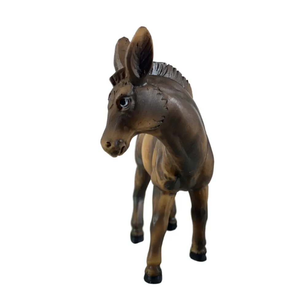 Resin Donkey for 10–12 cm Nativity Figures