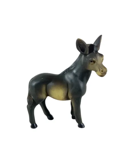 Set asino e bue in resina per statue da 12 cm