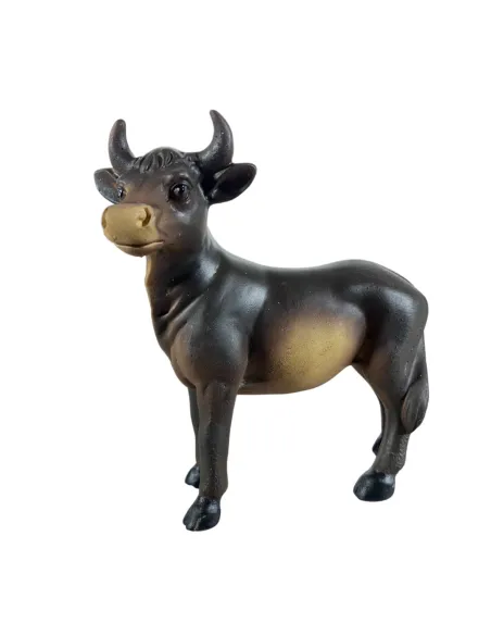 Set asino e bue in resina per statue da 12 cm