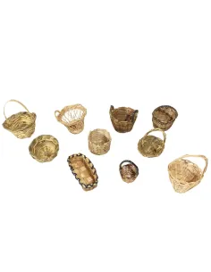 Set 10 cestini assortiti per statue da 25-30 cm