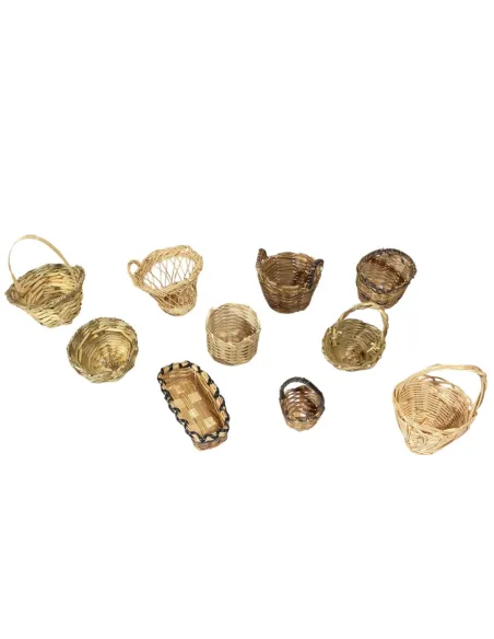 Set 10 cestini assortiti per statue da 25-30 cm
