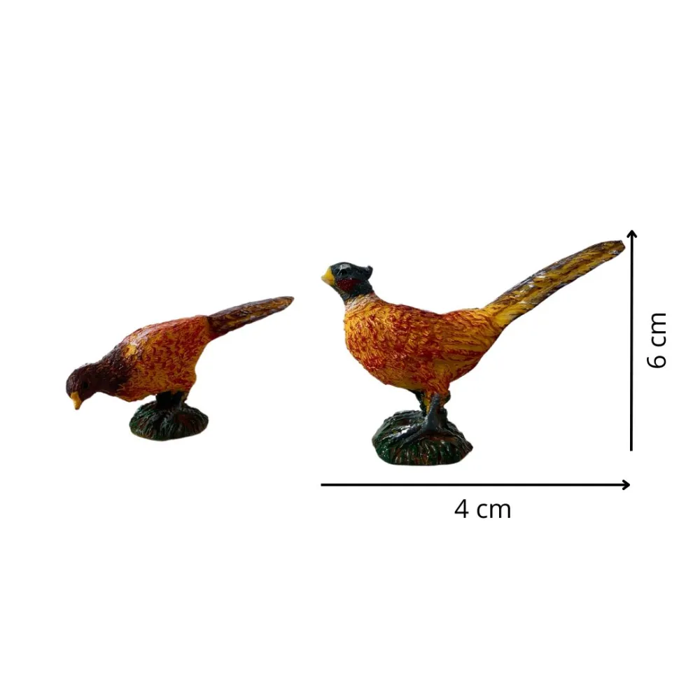 Pair of Resin Pheasants for 12–15 cm Nativity Figures