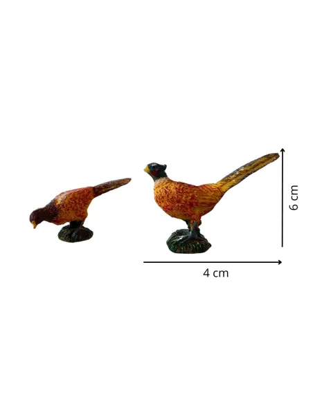 Pair of Resin Pheasants for 12–15 cm Nativity Figures