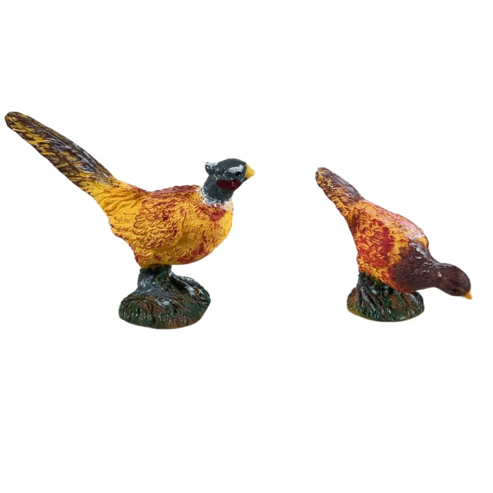 Pair of Resin Pheasants for 12–15 cm Nativity Figures