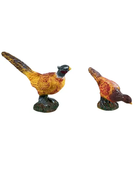 Pair of Resin Pheasants for 12–15 cm Nativity Figures