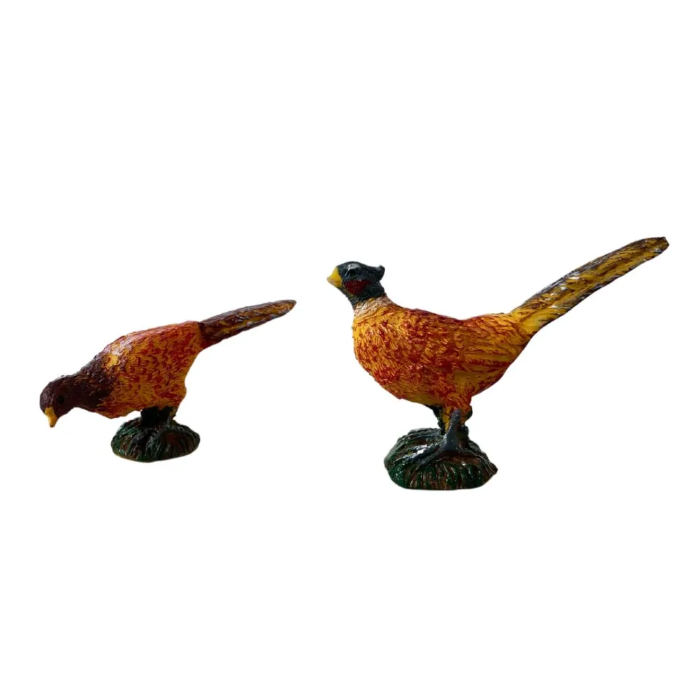 Pair of Resin Pheasants for 12–15 cm Nativity Figures