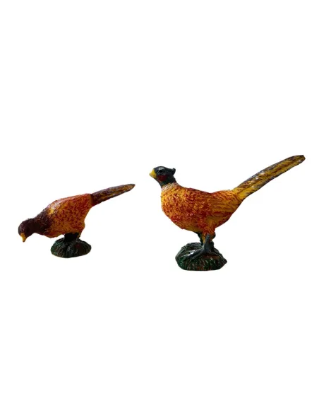 Pair of Resin Pheasants for 12–15 cm Nativity Figures