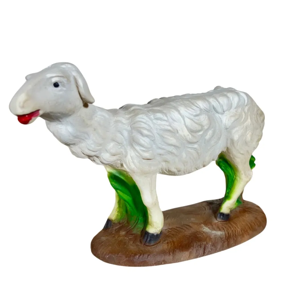 Resin Sheep with Raised Head for 30 cm Nativity Figures