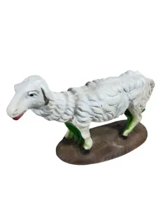 Resin Sheep with Raised Head for 30 cm Nativity Figures 2