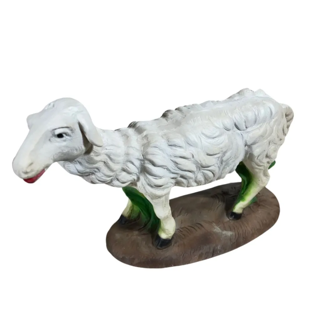 Resin Sheep with Raised Head for 30 cm Nativity Figures