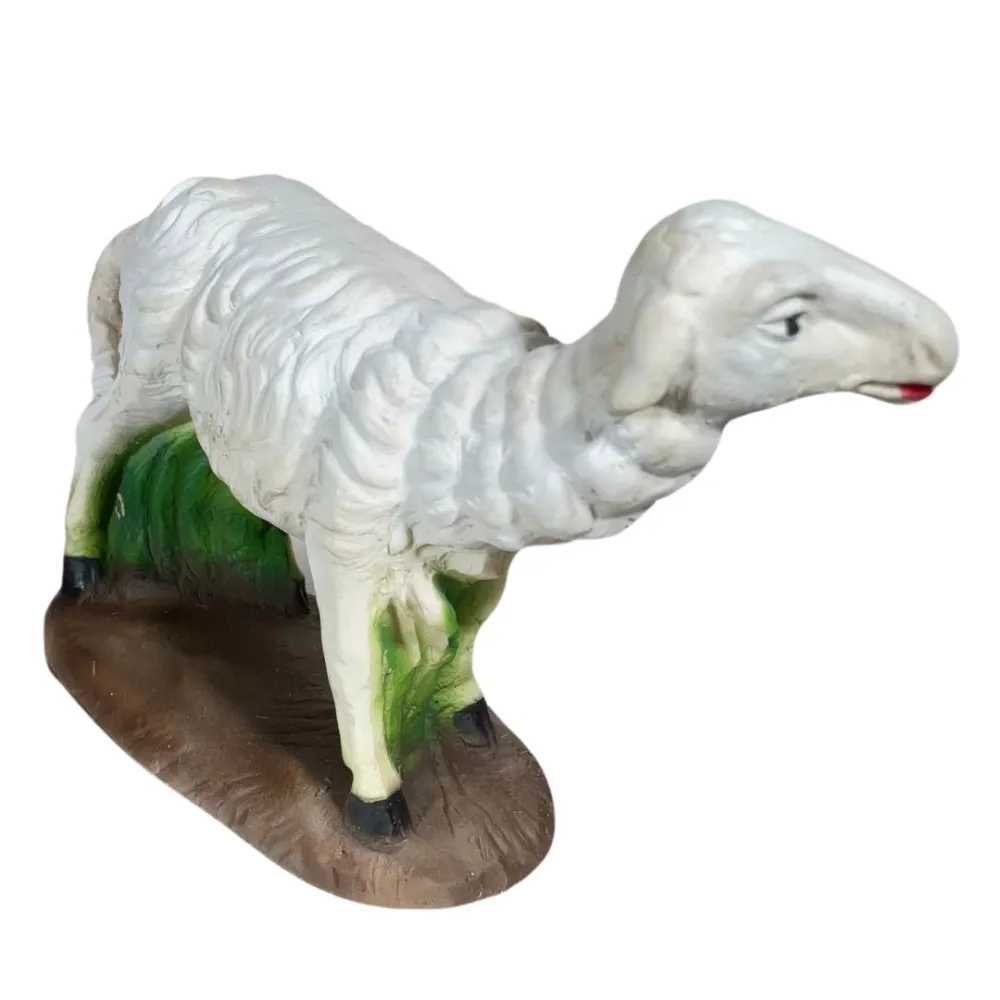 Resin Sheep with Raised Head for 30 cm Nativity Figures