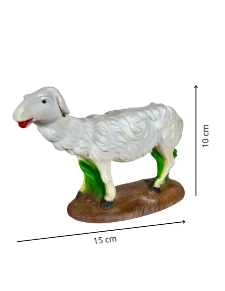 Resin Sheep with Raised Head for 30 cm Nativity Figures